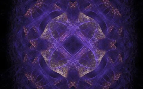 Lilac symmetrical pattern Stock Illustration