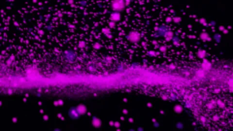 Lilac violet energy, glowing magic stripes, waves, high technology lines Stock Footage 275020180