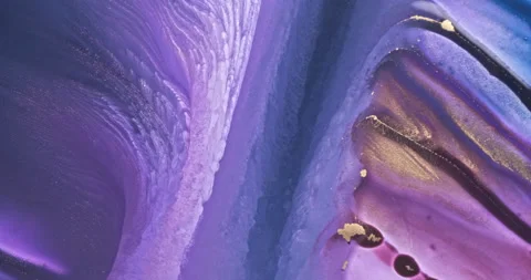 Lilac-violet spread abstract paint background. Colorful purple river liquid Stock Footage 209811755