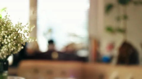 Lilies of the valley in the room in the sun rays Stock Footage 64521116