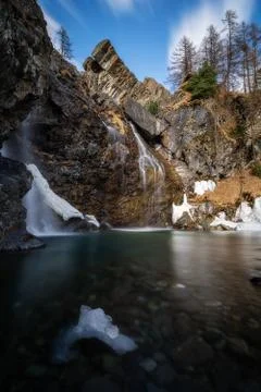 Lillaz waterfall Stock Photos