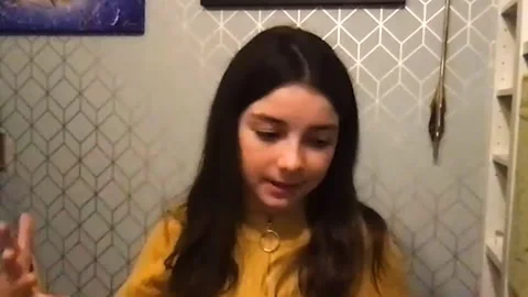 Lilly Aspell talks about watching her performance during first screenings - 2021 Video stock 154380093