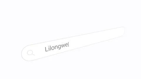 Lilongwe In A Computer Browser Search Bar. Close-up Shot Stock Footage 334728578