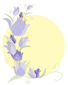 Lily background Stock Illustration