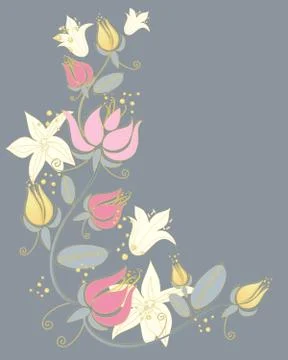 Lily design Stock Illustration