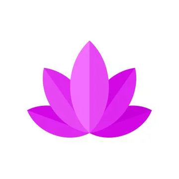 Lily Icon on White Background. Vector 库存插图