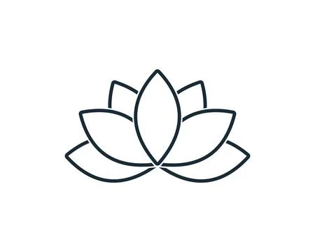 Lily, Lotus Flower Icon Vector Logo Template Illustration Design Stock Illustration