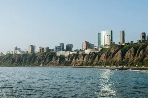 Lima from the beach Stock Photos