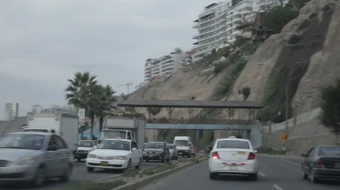 Lima by car Stock Footage 46625804
