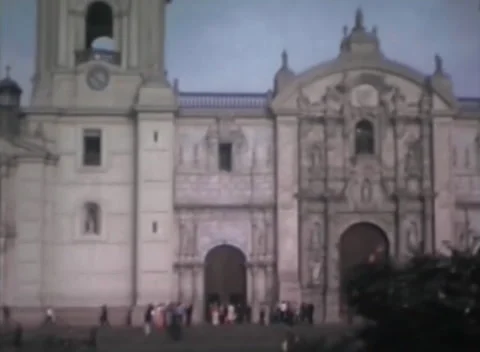 Lima cathedral 1973 Stock-Footage 231797646