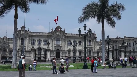 Lima Cathedral Stock Footage 71376168