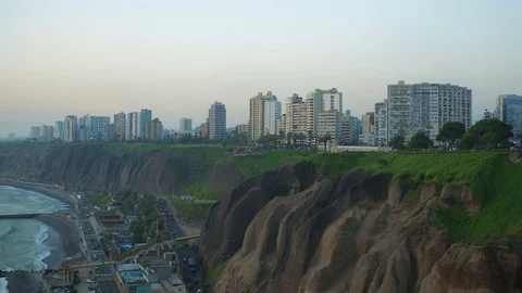 Lima Peru Aerial Stock Footage 71413504
