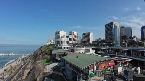 Lima, Peru - March 14, 2026 - the famous Larcomar Shopping Center Stock-Footage 336898146