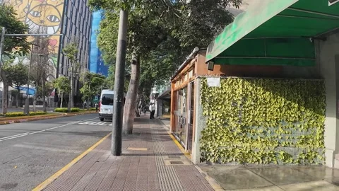Lima, Peru - March 14, 2026 - walking in the neighborhood of Miraflores 動画素材 336907571