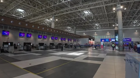 Lima, Peru - March 16, 2026 - the new Jorge Chavez International Airport Video stock 333446356