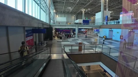 Lima, Peru - March 16, 2026 - the new Jorge Chavez International Airport Video stock 333446358