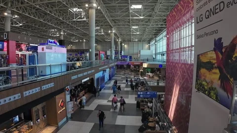 Lima, Peru - March 16, 2026 - the new Jorge Chavez International Airport Video stock 333448832