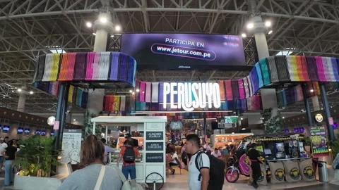 Lima, Peru - March 16, 2026 - inside the new LIM Airport Stock-Footage 340507783