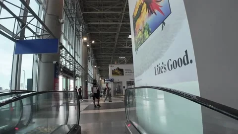 Lima, Peru - March 16, 2026 - inside the new LIM Airport Video stock 340507801