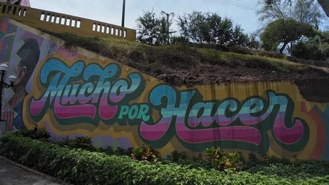 Lima, Peru - March 3, 2026 - the street art neighborhood of Barranco Vídeo Stock 336817066