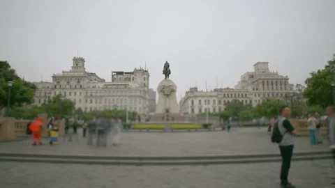 Lima Peru square street timelapse Stock-Footage 311710657