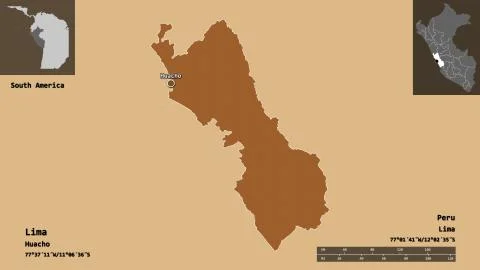 Lima, region of Peru. Previews. Pattern 스톡 일러스트