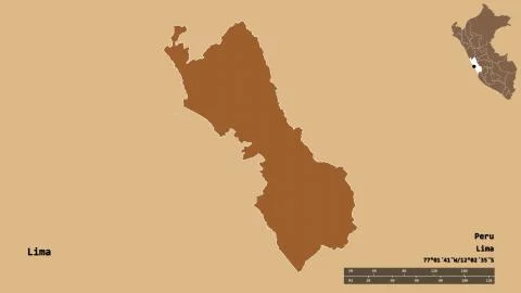 Lima, region of Peru, zoomed. Pattern 스톡 일러스트