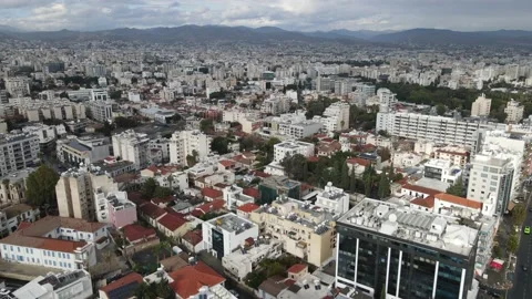 Limassol. City shot from above. Winter in Cyprus. Stock Footage 167207553