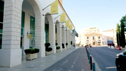 Limassol, Cyprus, 2026,4th, july, view of Limassol Marina street Vidéo 346962191