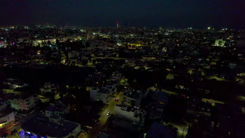 Limassol in the evening 3 Stock Footage 256684159