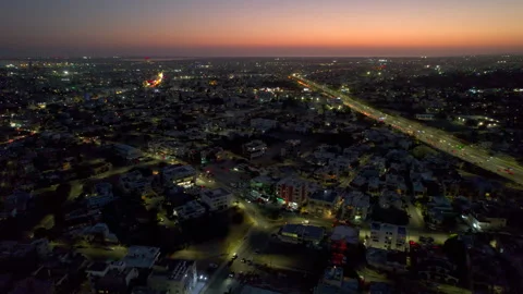 Limassol in the evening 4 Stock Footage 256684055
