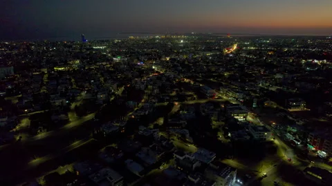 Limassol in the evening 7 Stock Footage 256682681