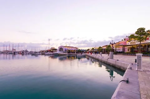 Limassol Marina timelapse B Vídeo Stock 204777975