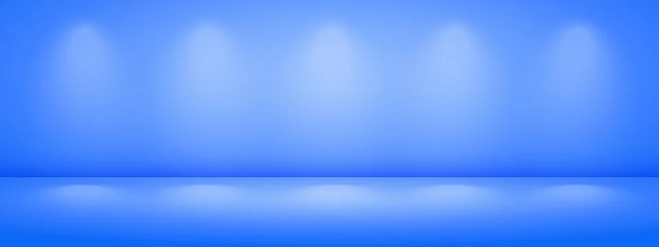 Limbo blue background with light shadow. Abstract studio gradient bg. Moder.. Stockillustratie