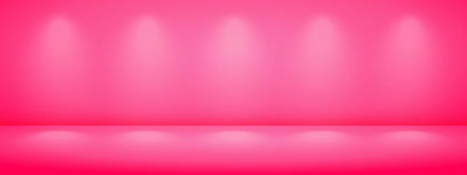 Limbo pink background with light shadow. Abstract studio gradient bg. Moder.. Stock Illustration