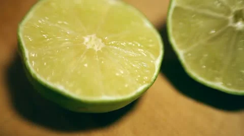 Lime 02: Slicing the lime Stock Footage 8875767