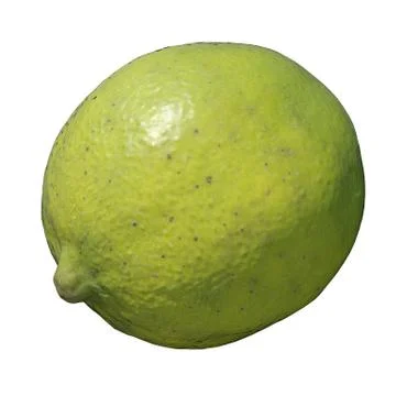 Lime 3d illustration isolated on the white background Stock Illustration