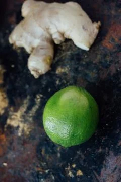 Lime and ginger Stock Photos