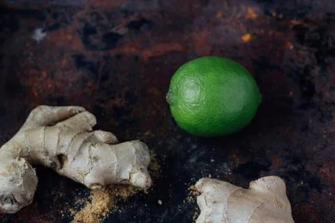 Lime and ginger Stock Photos