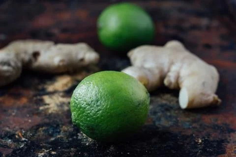 Lime and ginger Stock Photos