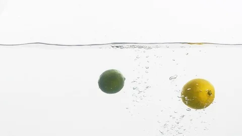Lime and lemon Stock Footage 99724574