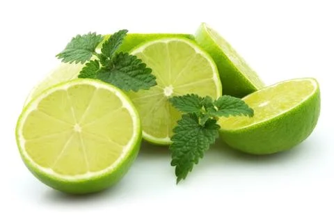 Lime and mint Stock Photos