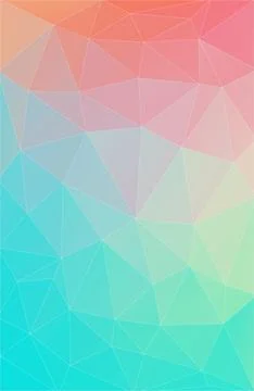 Lime and orange triangle background. Bright vertical wallpaper. Stock Illustration