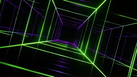 Lime and Purple Within Net Background VJ Loop in 4K Stock Footage 249666360