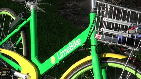 Lime Bike Stockbeeldmateriaal 91456790