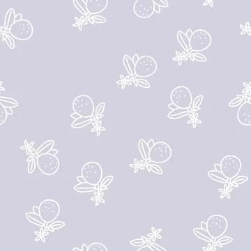 Lime blossom line seamless pattern 스톡 일러스트