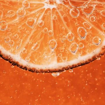 Lime in the bubbles Stock Photos