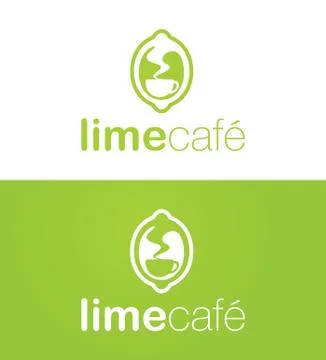 Lime Cafe LOGO Stock Illustration