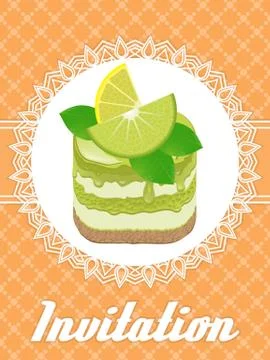 Lime cake bd イラスト素材