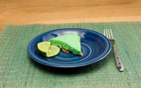 Lime cheesecake Stock Photos